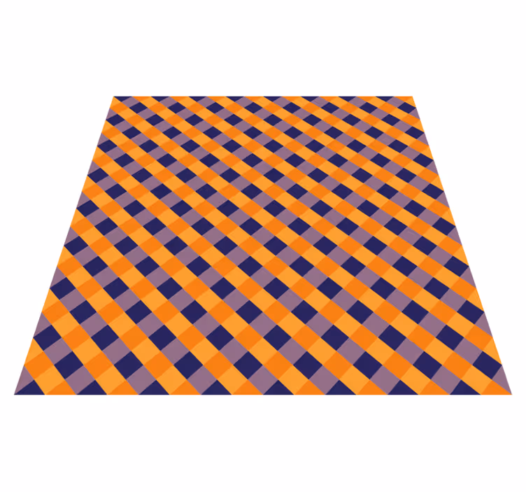 Diagonal Color Blocks stripes vinyl rug - TenStickers