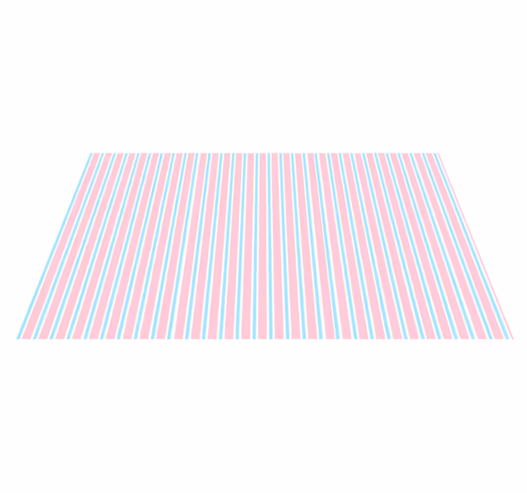 Pastel Pattern stripes vinyl rug - TenStickers