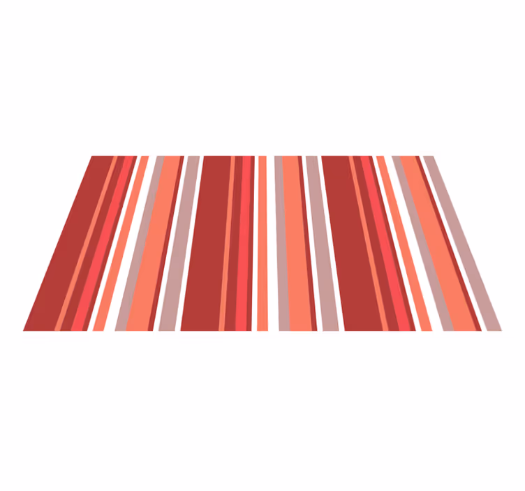 Vibrant Striped Canvas stripes vinyl rug - TenStickers