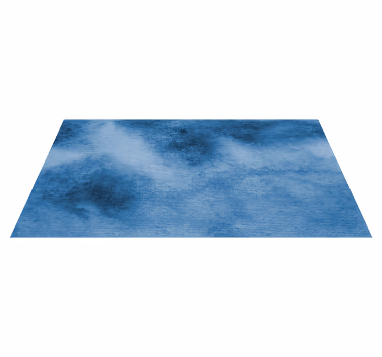 Elegant blue texture watercolor rectangular rug - TenStickers