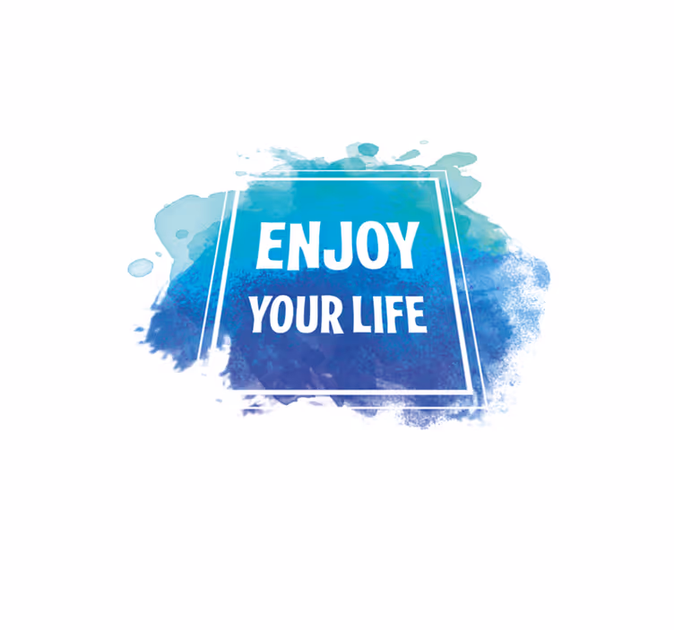 Enjoy your life custom vinyl rug - TenStickers