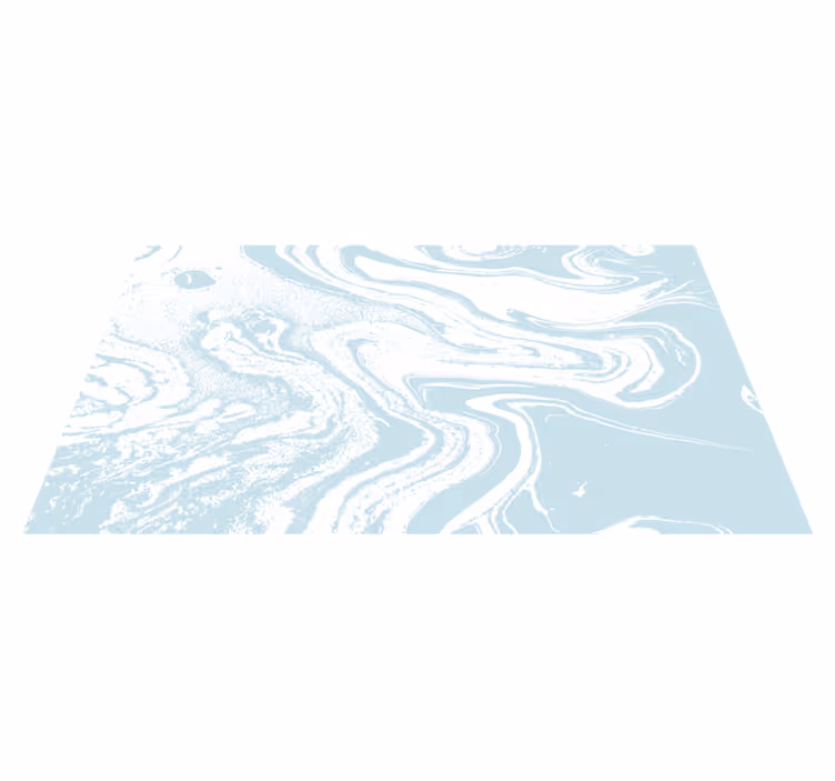 Swirling Aquatic Theme marble vinyl rug - TenStickers