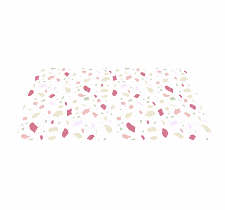Dynamic Colorful Shapes vinyl rug - TenStickers