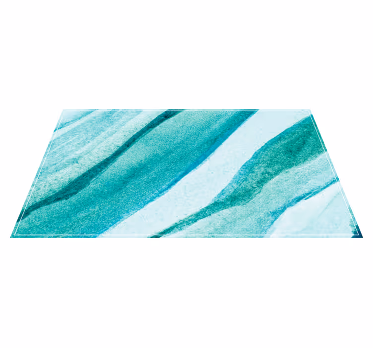 Watercolor waves texture carpet - TenStickers