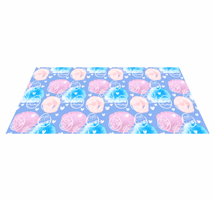Colorful Easter Eggs vinyl rug - TenStickers