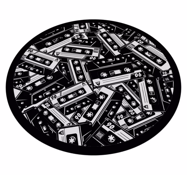 Vinyl rug cassette tape design - TenStickers