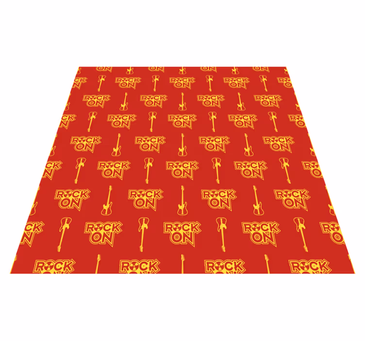 Teenager vinyl rug in red rock design - TenStickers