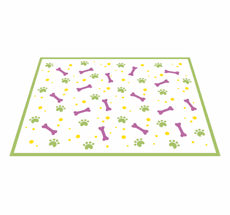 Vinyl rug paw print delight - TenStickers