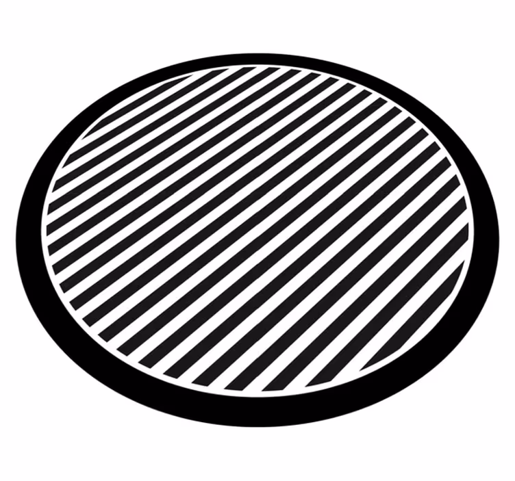 Single color stripes stripes vinyl rug - TenStickers