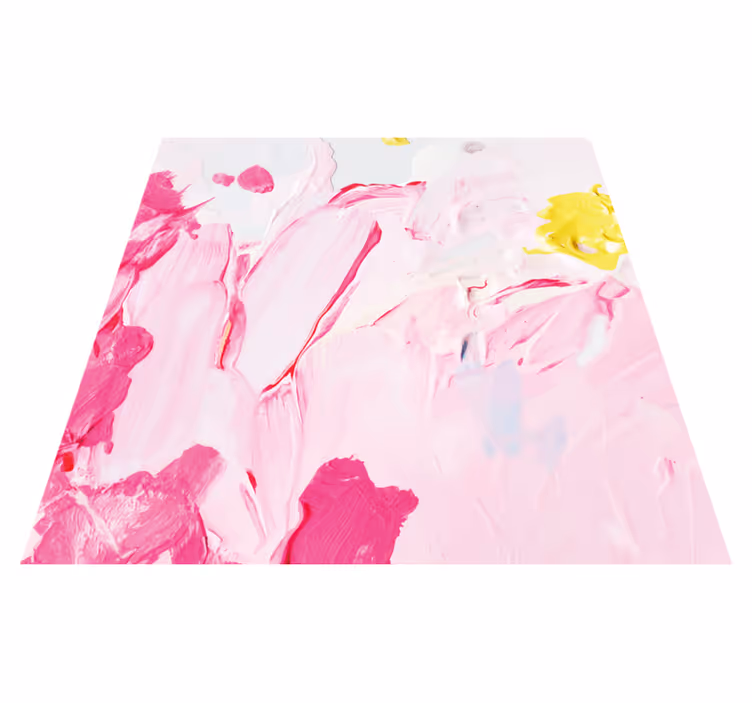 Teenager vinyl rug in abstract brushstrokes design - TenStickers