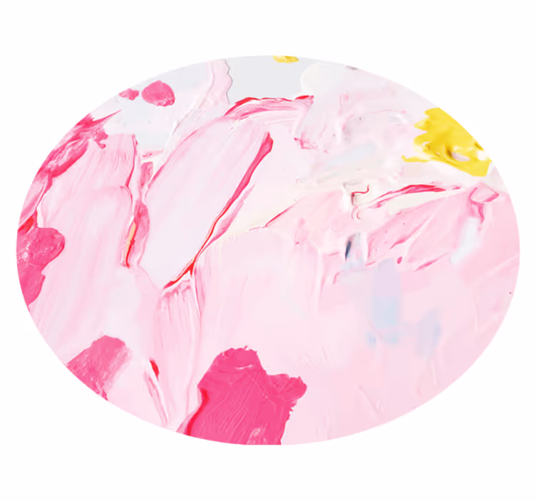 Teenager vinyl rug abstract pink swirls - TenStickers