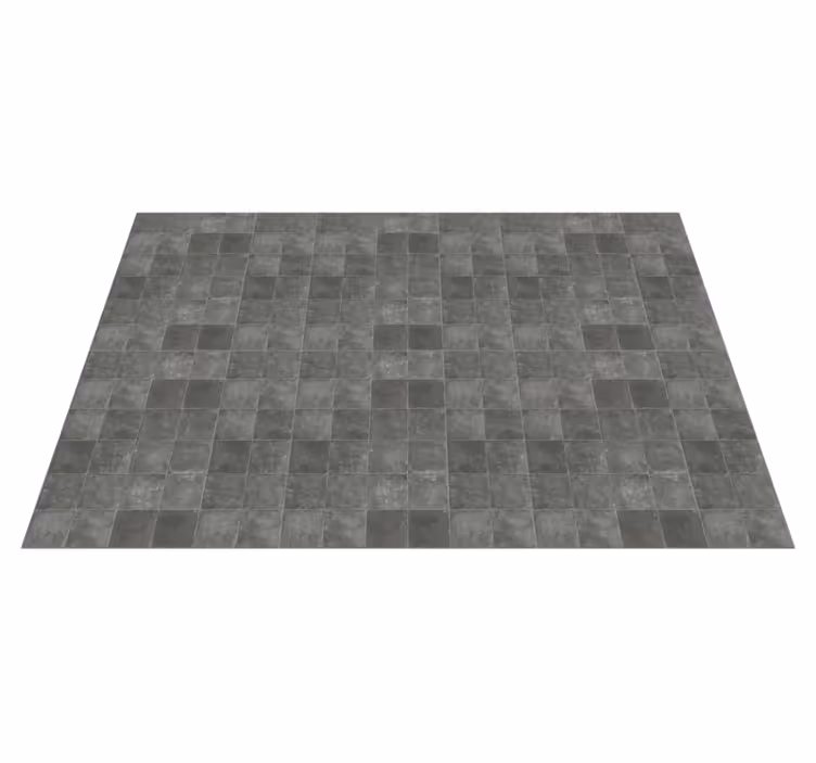 Stylish Grey Tiles bathroom vinyl rug - TenStickers