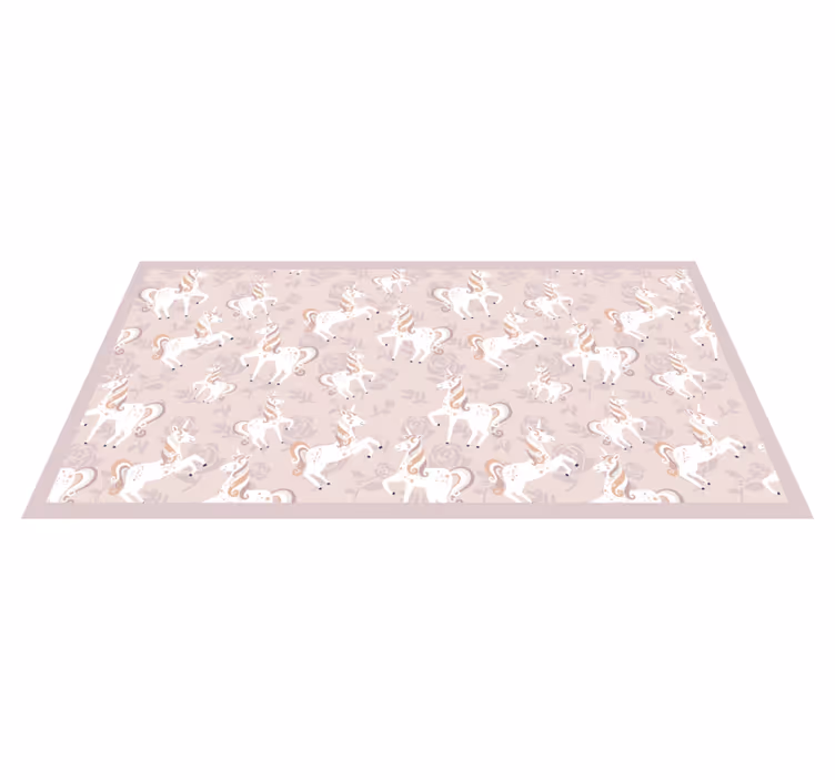 Unicorn Dreamscape kids vinyl rug - TenStickers