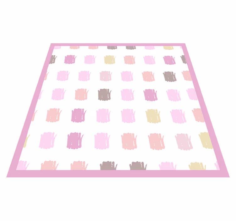Soft Color Palette textured vinyl rug - TenStickers