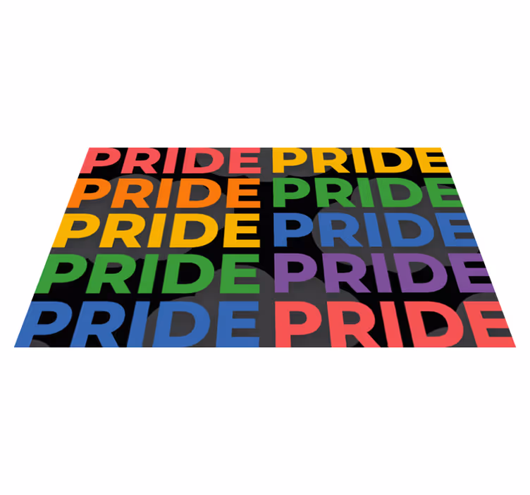 Colorful Pride Statement custom vinyl rug - TenStickers