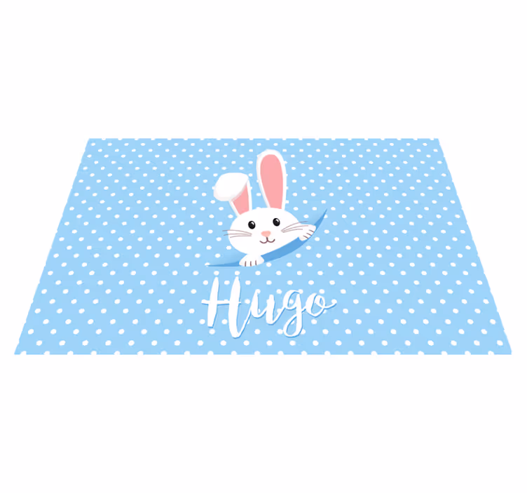 rabbit and moles vinyl rug - TenStickers