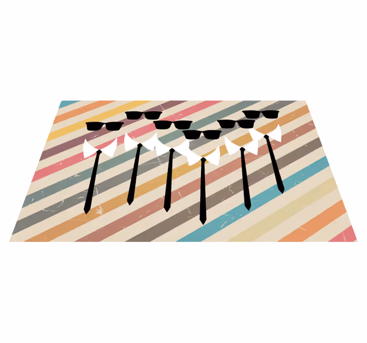 Ties of action movie modern rug - TenStickers
