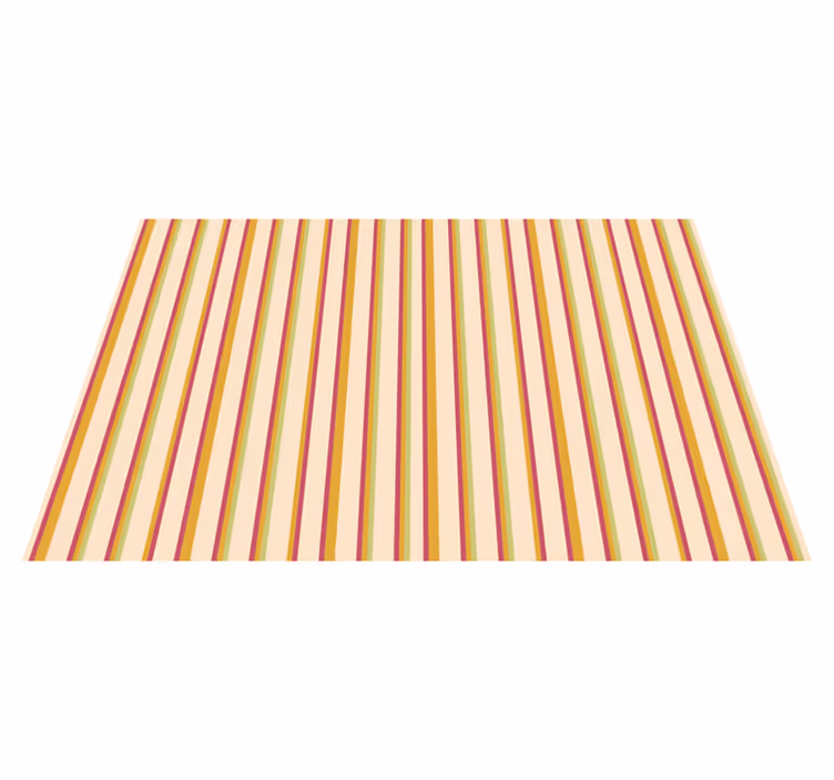 Stripes vinyl rug multi-striped elegance - TenStickers