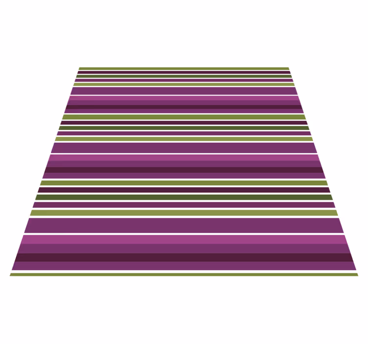 Purple horizontal stripes vinyl rug - TenStickers