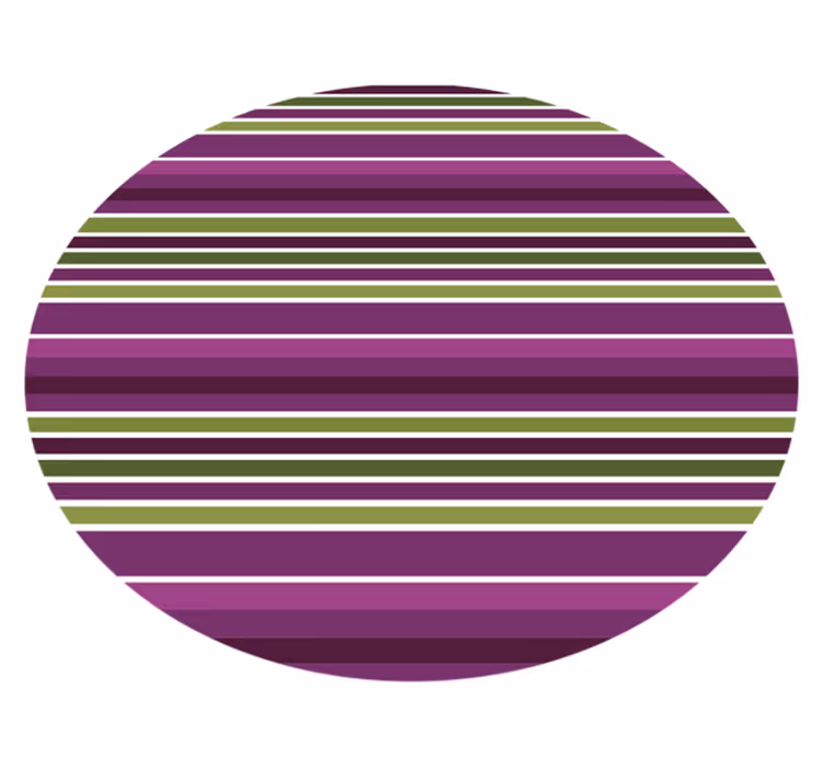 Green and purple stripes vinyl rug - TenStickers