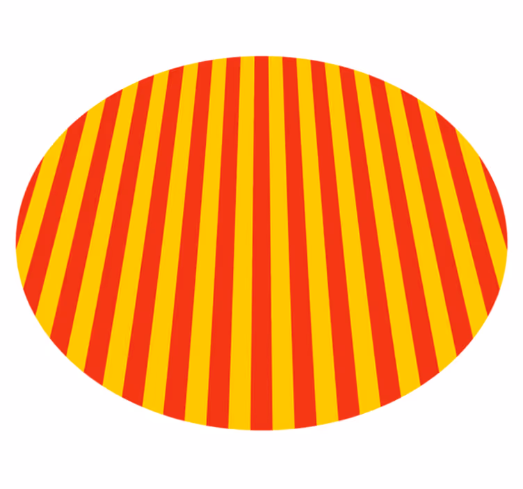 Vibrant stripes vinyl rug - TenStickers