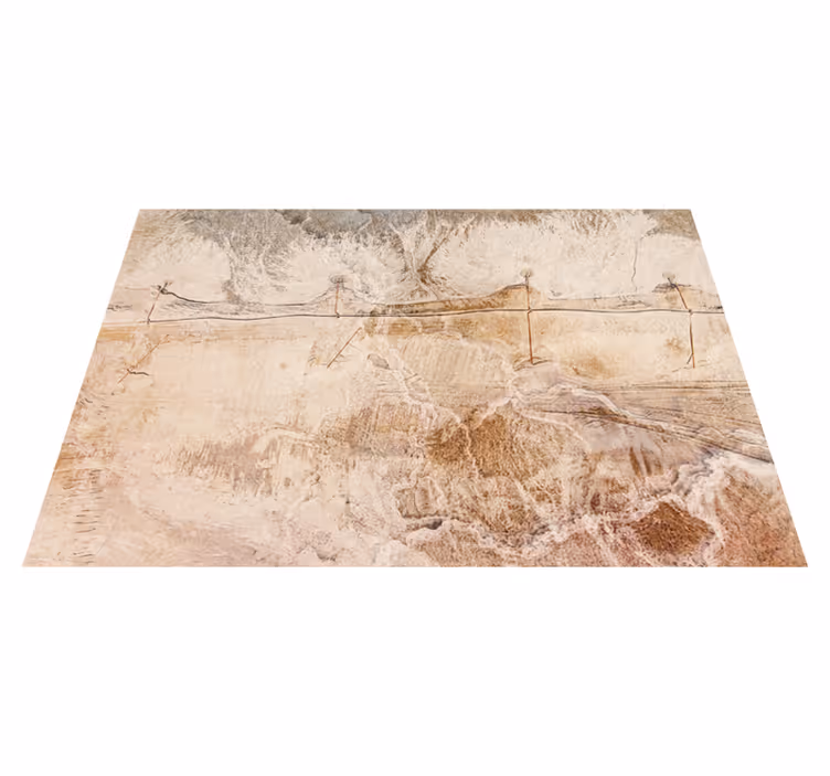 Stone effect vinyl rug with natural stone look - TenStickers