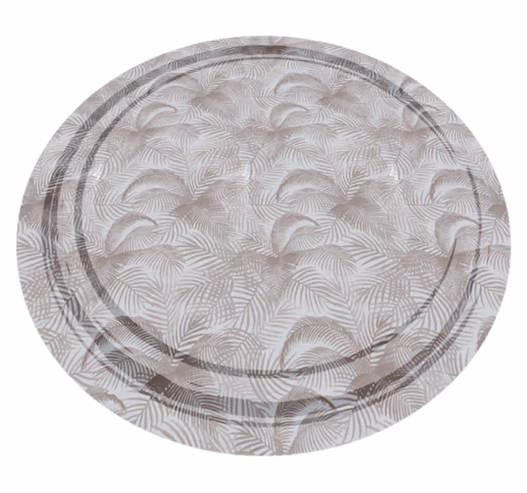 Botanical Overlay flower vinyl rug - TenStickers