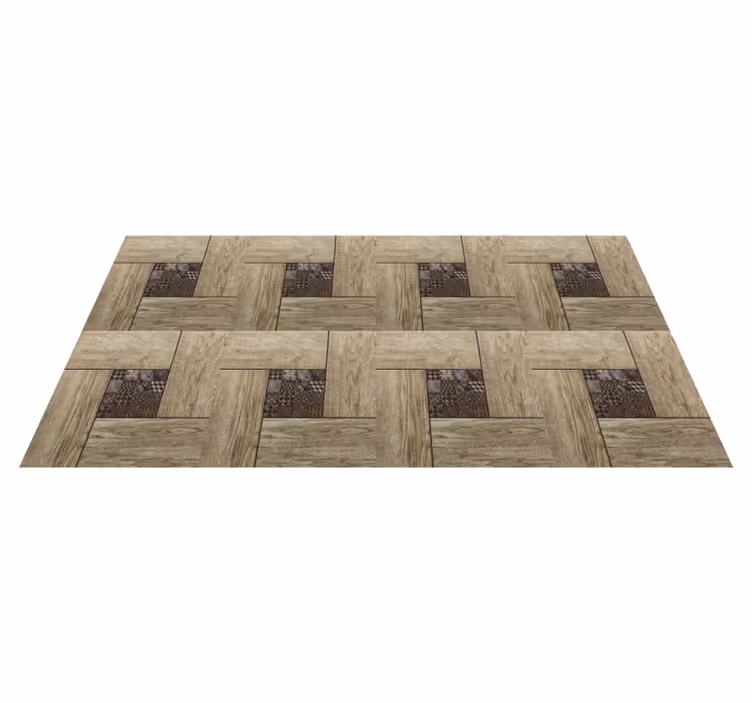 Textured Pattern wood vinyl rug - TenStickers