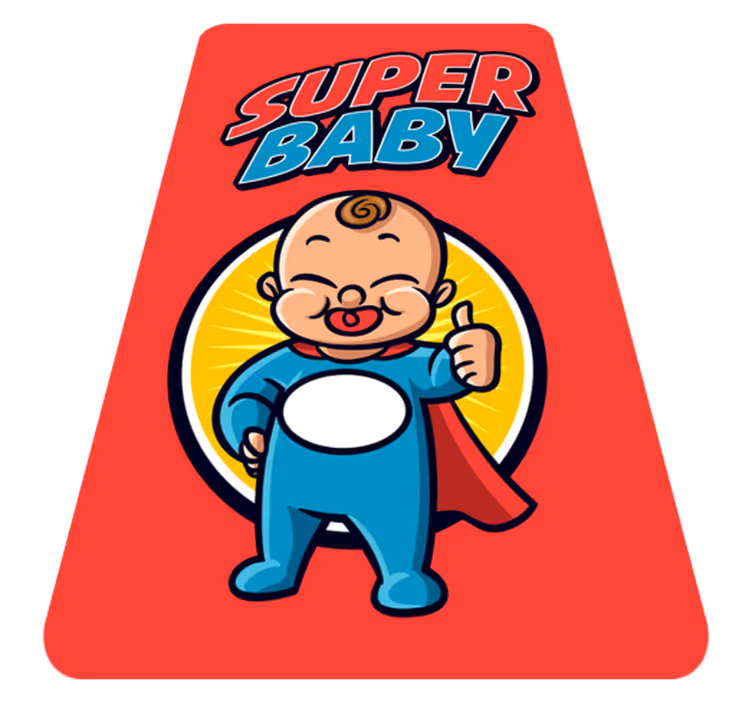 Superhero Infant Theme nursery rugs - TenStickers