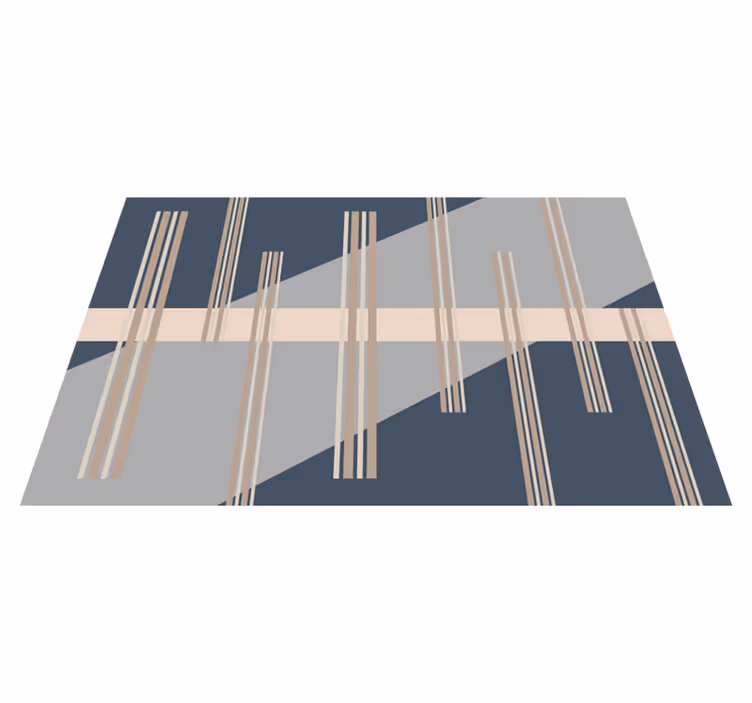Striped Aesthetic stripes vinyl rug - TenStickers