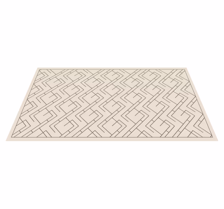 Geometric Labyrinth Design geometric rugs - TenStickers