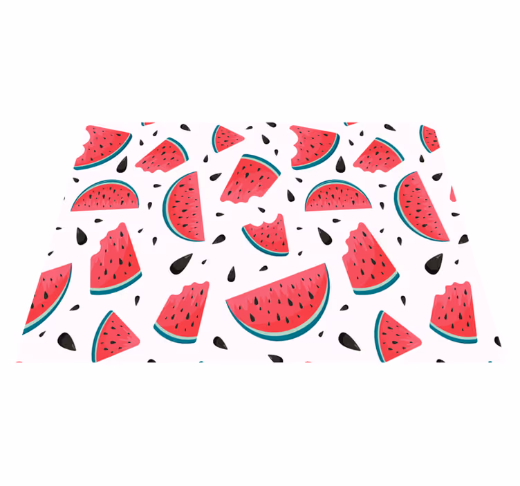 Watermelon Slice Spread playroom rug - TenStickers
