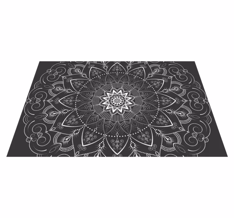 Minimalist patterns ethnic vinyl rug - TenStickers