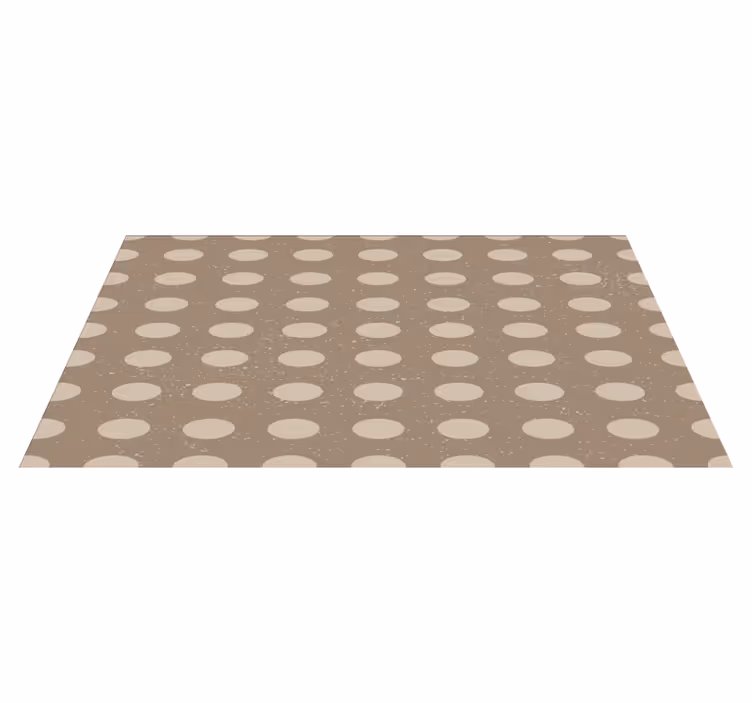 Neutral Polka Dot Pattern stripes carpet - TenStickers