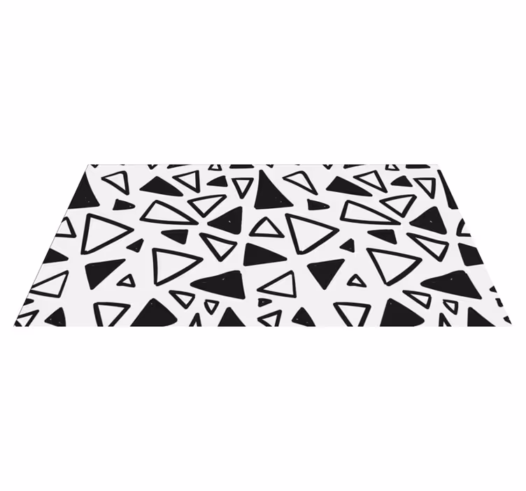 Abstract Triangular geometric rugs - TenStickers