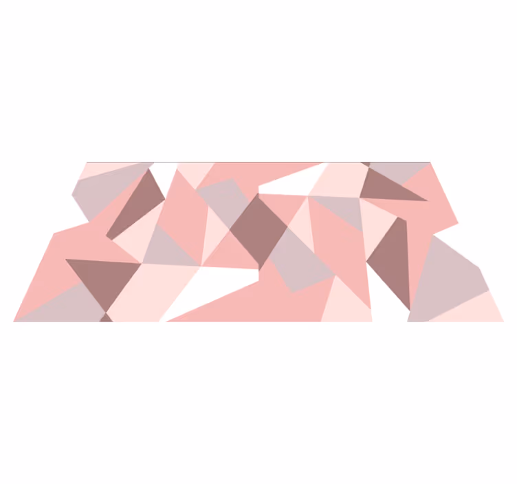 Geometric rosa triangle pattern geometric rugs - TenStickers