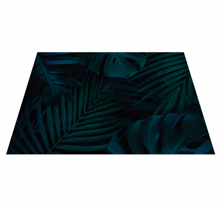 Forest leaves and plants floral rug - TenStickers