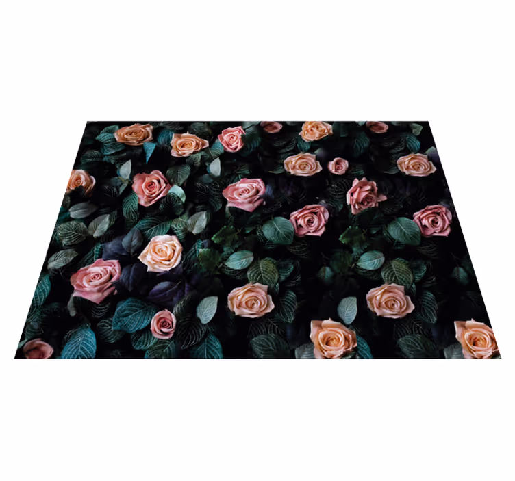 Floral Botanic Imagery carpet roses - TenStickers