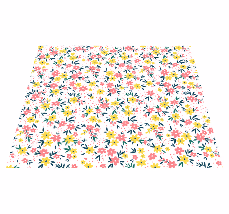 Floral Spring Canvas carpet roses - TenStickers