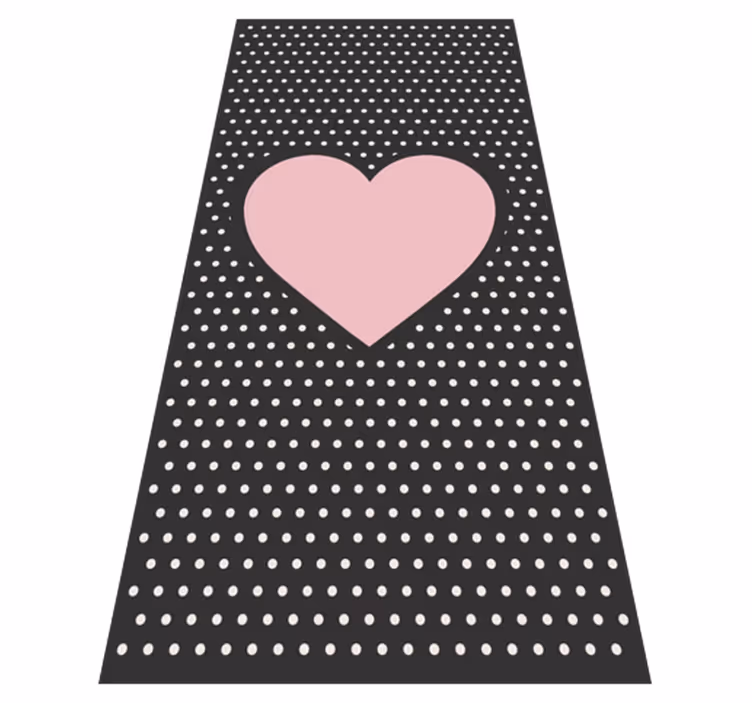 Pink hearts and dots baby play mat - TenStickers