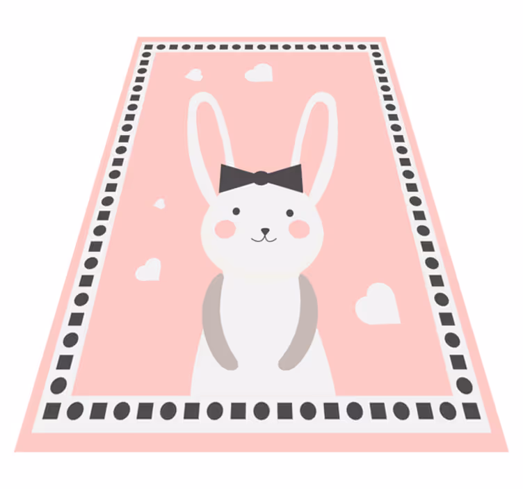 Bunny Nursery Decor playroom rugs - TenStickers