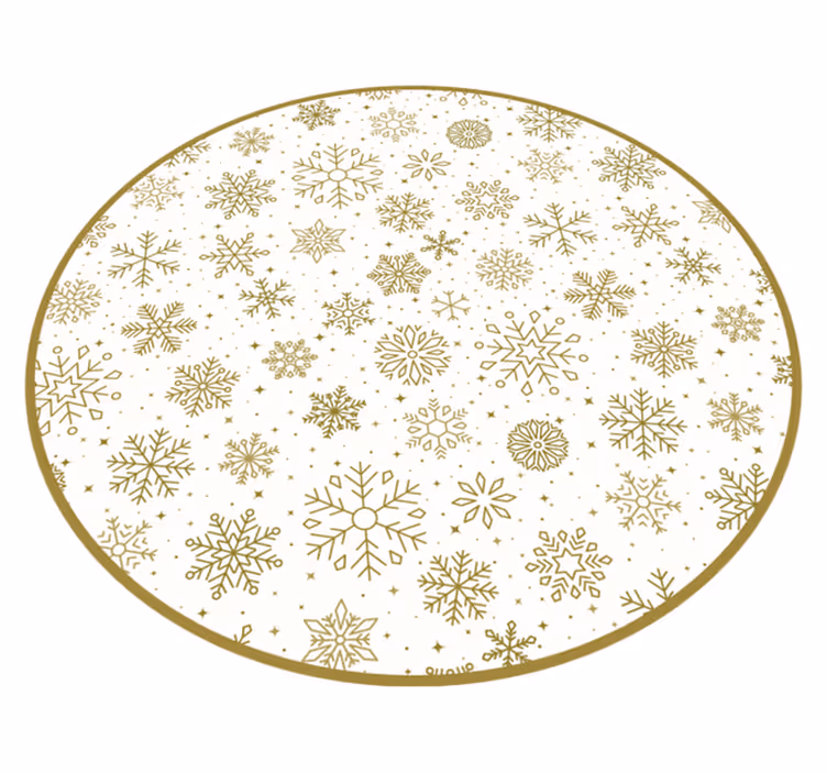Snowflake Pattern Christmas rug - TenStickers