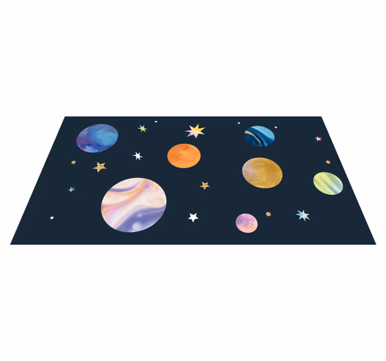 Cosmic Space star rug - TenStickers