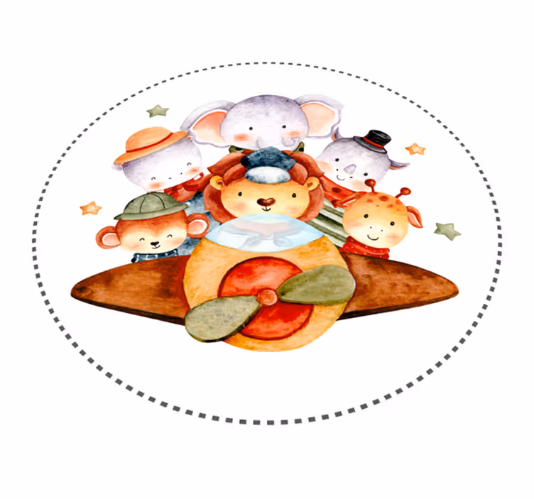 Children's Companions playroom rug - TenStickers