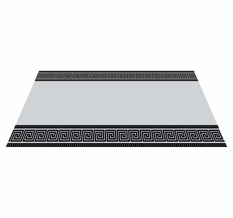 Greek Fret Border geometric rugs - TenStickers