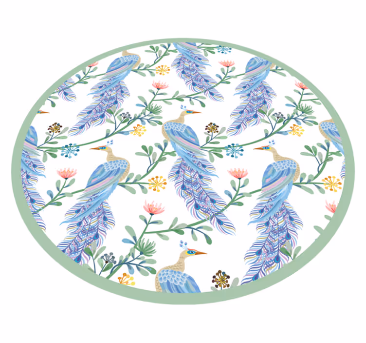 Feathered Elegance animal mat - TenStickers