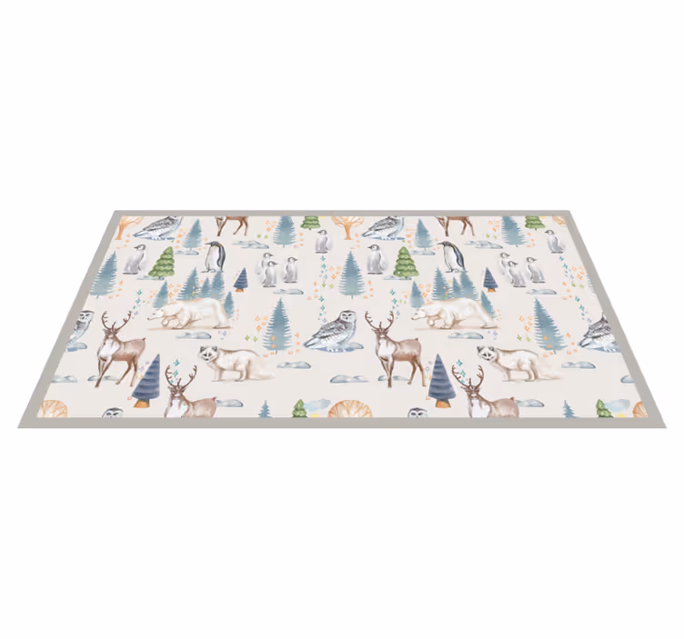 Arctic Wildlife animal mat - TenStickers