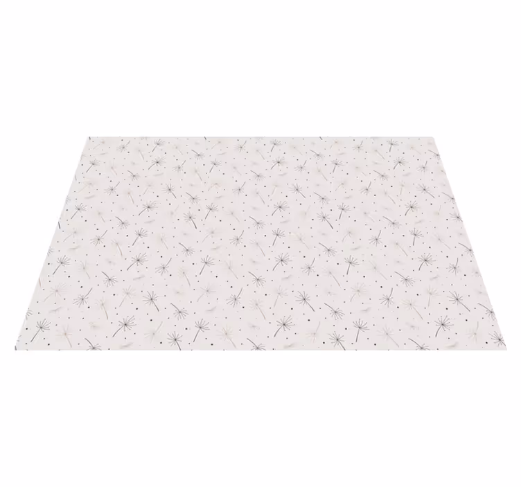 Dandelion Pattern flower vinyl rug - TenStickers