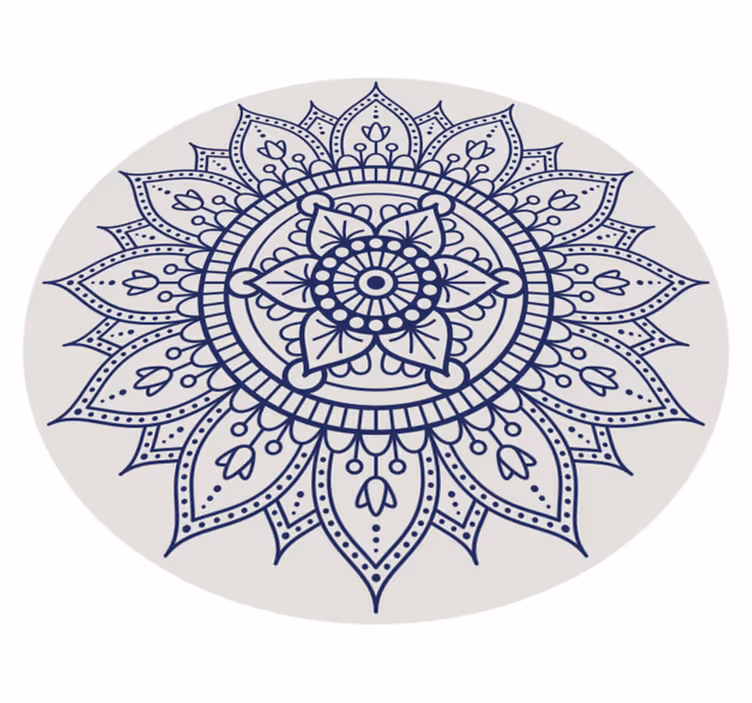 Circular Mandala Floor Decor living room rug - TenStickers