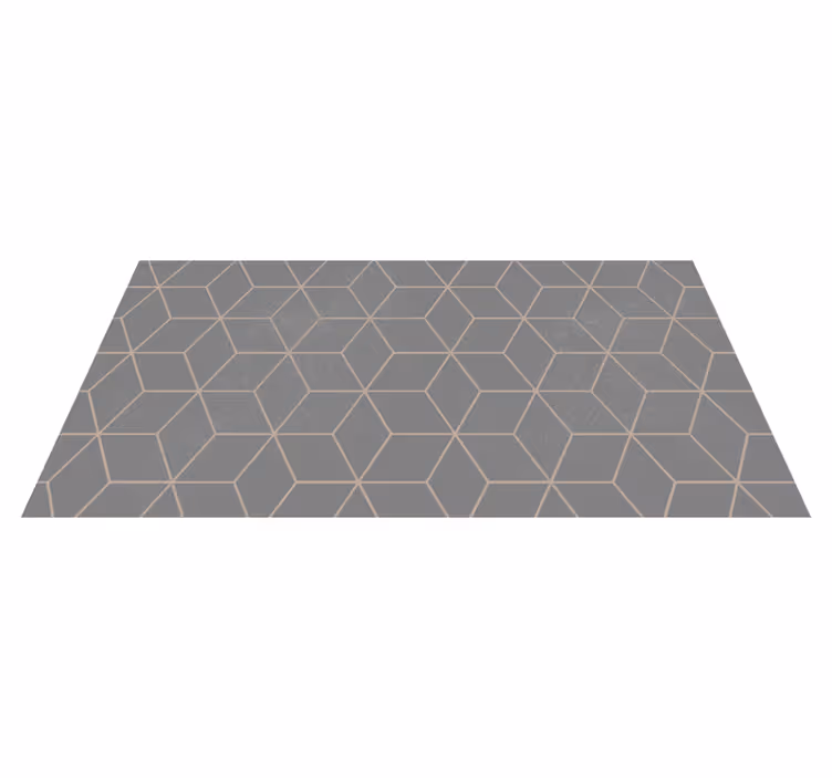 Geometric Grey Hexagon Pattern geometric rugs - TenStickers